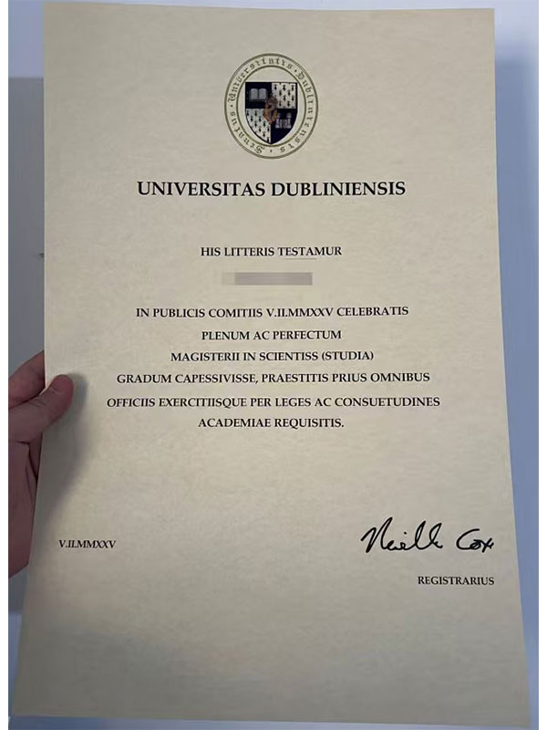 Order University of Dublin degree Certificate Online