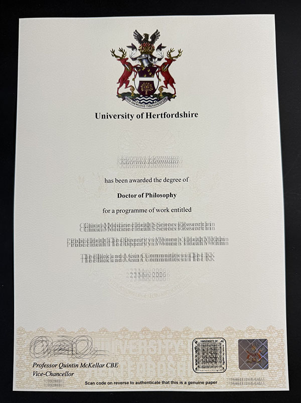 How to order a University of Hertfordshire diploma online?